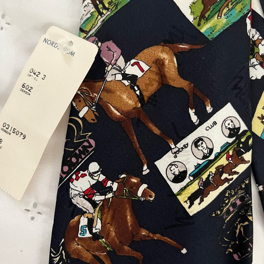 Kentucky Derby Racehorse Sport Triple Crown Tie Horses Men Women Nicole Miller
